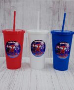 Vaso EKO 300 cc Color Tapa Plana Personalizado con Sorbete.