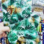 Servilletas Hojas PALMAS con Stamping Dorado x 12