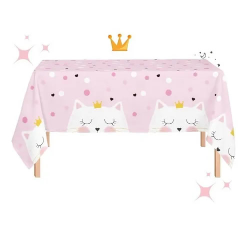 Mantel Linea Gatita Con Corona