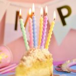 Velas Torneadas Pasteles x 6 Unidades Multicolor