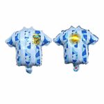Globo Camiseta Metalizada 25 cm Argentina