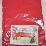 Mantel Friselina Especial Rojo Liso 1,80 x 1,20