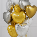 Globo Metalizado 18 Pulgadas CORAZON Apto Helio