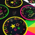Platos x 8  FLUOR Multicolor