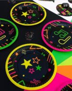 Platos x 8  FLUOR Multicolor