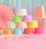 Pirotines Cupcakes  Smooties x 10 unidades Colores Pasteles Chocolate o Kraft. - Imagen 2