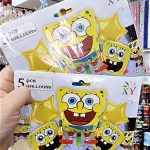 Set de Globo x 5 Metalizado Bob Esponja