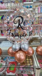 Centro de Mesa Base Globos Mas Burbuja PERSONALIZADA. - Imagen 4