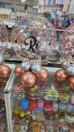 Centro de Mesa Base Globos Mas Burbuja PERSONALIZADA. - Imagen 2