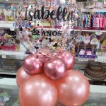 Centro de Mesa Base Globos Mas Burbuja PERSONALIZADA.