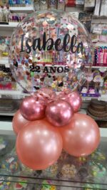Centro de Mesa Base Globos Mas Burbuja PERSONALIZADA. - Imagen 7