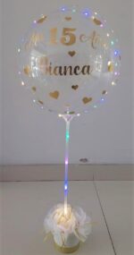 Centro de Mesa BURBUJA LED PERSONALIZADA