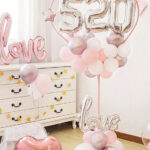 Estructura de Pie Encastrable Forma CORAZON Para Globos 1.6m x 72cm