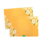 Individuales Rectangulares  de Papel MARGARITAS x 12 Unidades