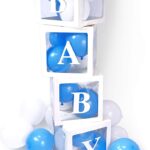 Cajas Paredes Traslucidas LETRAS BABY Para Llenar con Globos o Otro Uso. Vacias. Son 4 Cajas. Medida 30x30x30.