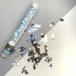 Lanza Papelitos Cañon PLATEADO
