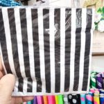 Servilletas X 25 Rayada NEGRO