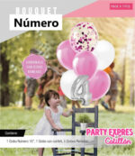 Set Globo BOUQUET NUMERO GLOBOS FOIL Y PERLADOS LISOS y CONFETTI X 7. Gama Rosa Blanco y Plata. - Imagen 3