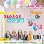 Set EFECTO GLOBOS FLOTANTES. Varios Colores.