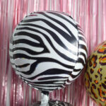 Globos Metalizados ORBZ ANIMAL PRINT CEBRA 20 Pulgadas Apto Helio