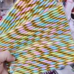 Sorbete de Polipapel Multicolor Con Dorado  x 24 Unidades