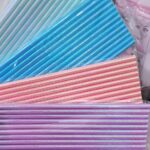 Sorbete de Polipapel Iridiscentes Celeste  x 24 Unidades