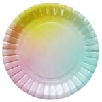 Platos Polipapel DEGRADE Pasteles Grandes 17 cm Por 10 Unidades