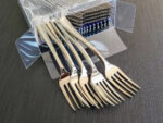 Mini Tenedor Degustacion Premium Metalizados x 25 Unidades . Plateados/Dorados/Goldrose.