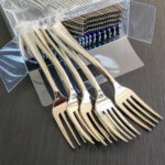 Mini Tenedor Degustacion Premium Metalizados x 25 Unidades . Plateados/Dorados/Goldrose.