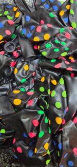 Globos Negro LUNARES NEON Fluo. 12 Pulgadas x 5 Unidades Importados Serpentex - Imagen 2