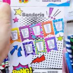 Banderin FELIZ DIA MULTICOLOR Stamping Plateado