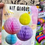 Set de Adornos Globos de Papel Pasteles x 4 Varias Medidas.