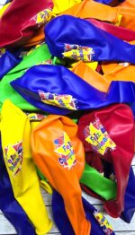 Globos FELIZ CUMPLEAÑOS POLICROMIA. 12 Pulgadas x 5 Unidades Importados Serpentex - Imagen 2