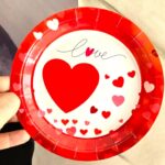 Platos Polipapel LOVE ENAMORADOS x 6. 17cm Diametro.