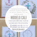 Estampas de Comunion MODELO CALI