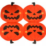 Servilletas Forma de  CALABAZA x 12 Unidades. HALLOWEEN