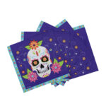 Servilletas  CALAVERA MEXICANA x 20 Unidades. HALLOWEEN