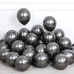 Set de Globos Chrome NEGROS  x 10 unidades  12 Pulgadas
