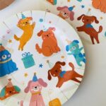 Plato Polipapel x 8 Unidades PERRITOS PARTY