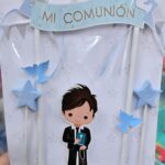 Adorno Cake Topper Comunion PANCARTA Nene Celeste o Nena Rosa