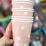 Vasos Polipapel MARGARITAS x 10 Rose