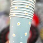Vasos Polipapel MARGARITAS x 10 Mint