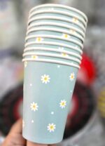 Vasos Polipapel MARGARITAS x 10 Mint