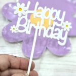 Topper Happy Birthday MARGARITAS Blanco