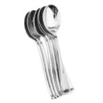 Cucharas  Premiun Baño Plateado  x 12 Unidades. 19 cm Aprox.