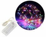 Guirnalda de Luces Microled Alambre MULTICOLOR . 30 Luces  3 mts a Pila doble A. - Imagen 2