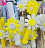 Bengala Gibreada con  Margarita Con Gibre Blanco o Amarillo. - Imagen 2