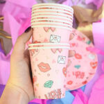 Vasos Polipapel LOVE LETTER x 10