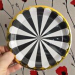 Platos  Polipapel  BLACK CANDY x 10