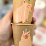 Vasos Polipapel Kraft CAPIBARA  / CAPYBARA x 10 Unidades
